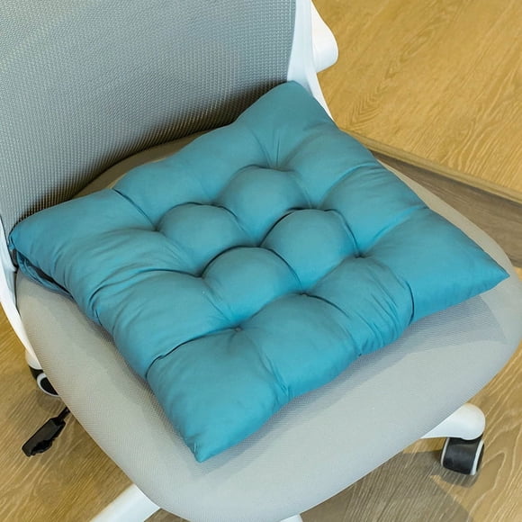 Nvzi Seat Cushion Garden Patio Home Kitchen Office Thicken Comfy Seat Cushion, Peacock Blue 18"x18"
