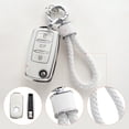 thumbnail image 4 of Key Fob Cover Compatible with Fit for Volkswagen Jetta Golf Polo MK7 Passat Beetle Soft TPU Remote Key Shell Case Keychain Case Holder Protector, 4 of 5