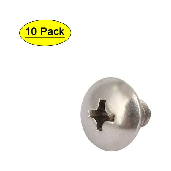 Unique Bargains M5x10mm Thread 316 Stainless Steel Head Self Tapping Screw 10Pcs