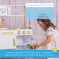 thumbnail image 5 of Kids House Cocina de Madera Elite White, Cocinita de Juguete para Niña Color Blanco con Dorado, Detalles de Lujo, con Puertas Que Abren y Cierran de Verdad, 5 of 5
