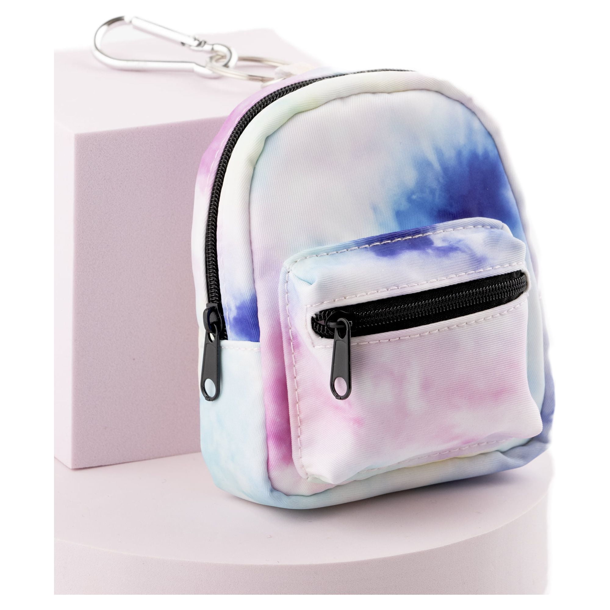 Claire's Rainbow Stripe Mini Backpack Keychain | Gold