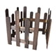 thumbnail image 2 of Valla de estacas, borde paisajístico, valla de madera decorativa para jardinería. Marrón Alto 35cm, 2 of 9