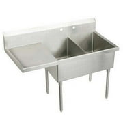 Elkay SS8260L0 Double Bowl Stainless Steel Scullery Sink
