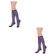thumbnail image 1 of Minnieouse Medias de muslo alto a rayas JK Día de San Valentín Accesorios de mujer para diario Fiesta de Halloween Raya negra morada Type10 Minnieouse CBP386690, 1 of 5
