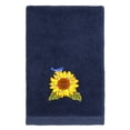 thumbnail image 5 of Linum Home Textiles 100% Turkish Cotton Girasol 3PC Embellished Towel Set, Blue, 5 of 8