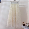 thumbnail image 5 of Tulle Maxi Skirts for Women, High Waist Flowy Elegant Long Tutu Party Skirt, 5 of 5