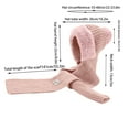 thumbnail image 3 of Bibifish One Piece Scarf Hats For Women Knitted Earmuffs Hats Soft Scarf Winter Thermal Scarf Hats Outdoor Activities Trendy Scarf Hats, 3 of 5