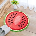 thumbnail image 6 of Cute Fruit Bath Mat Non Absorbent Fluffy Rug for Bathroom Floor Shower Bathtub Living Room Bedroom Home Entrance Decor Washable Soft Plush Mat Fun Design, 6 of 8