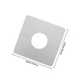 thumbnail image 2 of DEEPCRAFF 2Pcs Modern Wall Mounted Pipe Cover Silver ABS For Kitchen And Home Improvement, 2 of 6