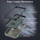 thumbnail image 5 of Funda Case MYBAT Maverick Mag clip para iPhone 16 PRO MAX - Gris con mica, 5 of 10