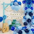 thumbnail image 4 of 12inch Metallic Macaron Baby Pearl Navy Royal Blue Balloons, 100pcs Blue Balloons Set for Birthday Wedding Baby Shower Graduation Party Decorations, 4 of 7