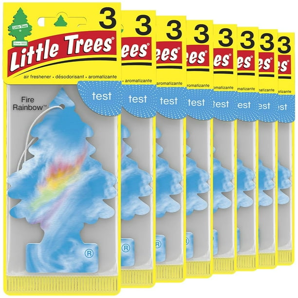 Ambientador para coche LITTLE TREES Fire Rainbow Scent x24