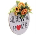 thumbnail image 3 of Welcome Sign - Round Welcome Sign for Front Door, Welcome Wreath Sign Hanging Farmhouse Door Sign for Front Door Porch Decor for Home Decoration, 3 of 6