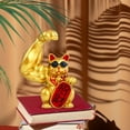 thumbnail image 4 of Strong Lucky Cat Figurine Grand Se Levant Accueillant Chat Feng Chanceuse Droite, 4 of 11