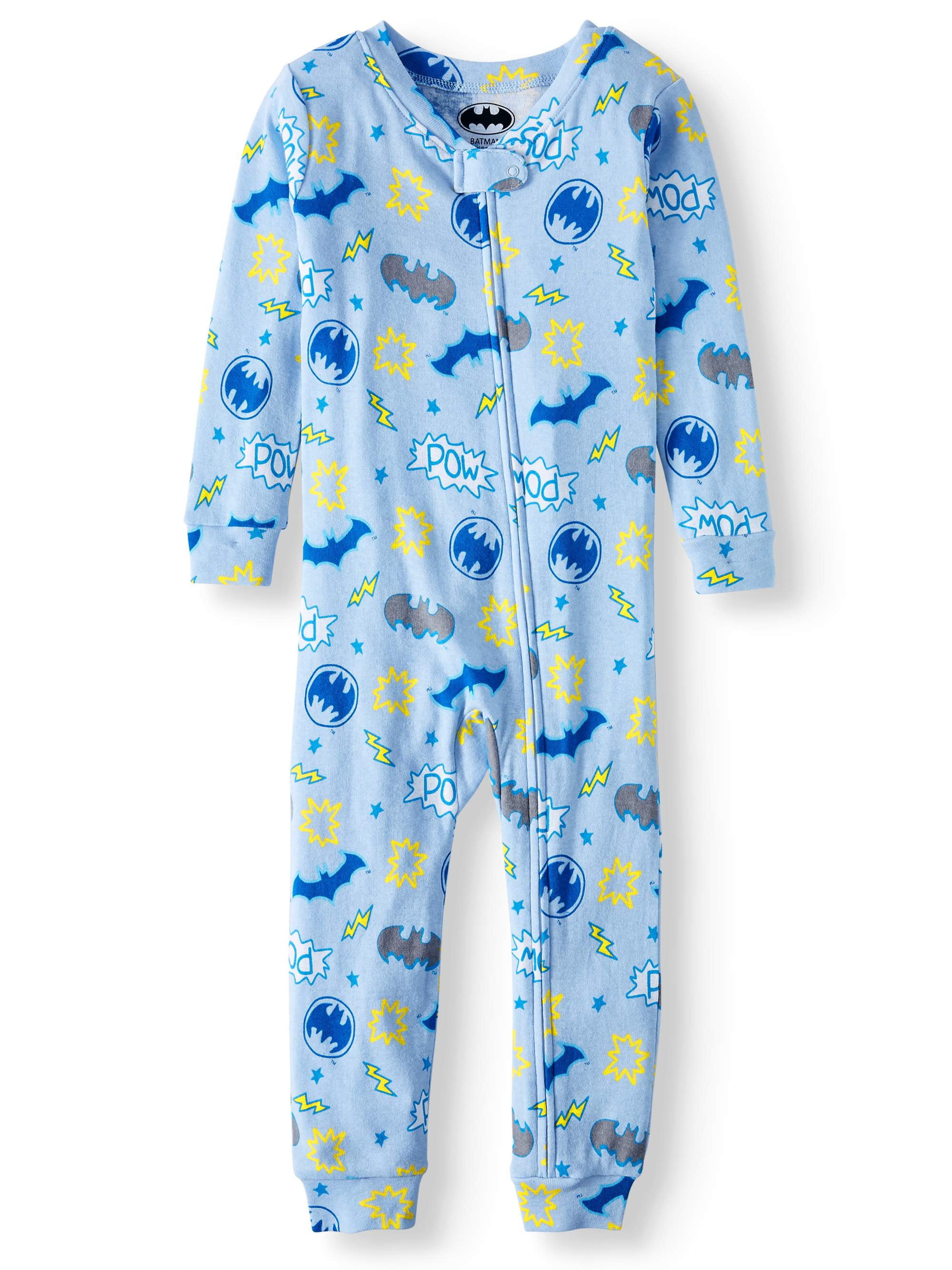 Batman Batman Baby Boys 1Piece Cotton Sleeper Footless Pajamas (12M