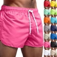 thumbnail image 2 of FUZHIQ Mens Shorts Casual 10 Inch Inseam Solid Color Drawstring Elastic Waist Work Shorts Breathable Walking Summer Shorts Sports with Pockets,XXXL, 2 of 6