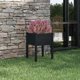 thumbnail image 2 of Jardinera VidaXL de madera maciza negra de pino 50 x 50 x 70 cm, 2 of 9