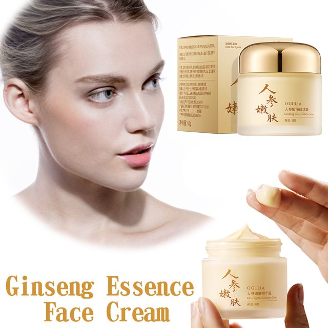 Fiudx Ofertas relámpago del día Crema de ginseng, desvanece las líneas finas, hecha de ginseng, centella asiática y otros ingredientes naturales, crema facial
