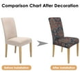 thumbnail image 6 of Decorative Vintage Paisley Bohemian Dining Chair Covers Set of 4 Colorful Floral Ethnic Retro Pattern Washable Polyester Stretch Slipcovers Removable Protector for Artistic Decor, 6 of 6