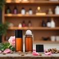 thumbnail image 4 of BPPEG 2Pcs Brown 50Ml Glass Essential Oil Roller Bottles Refillable Roll on Bottles Empty Deodorant Bottle Containers Rollerball for Fragrance Roller Refillable Containers Accessories, 4 of 7
