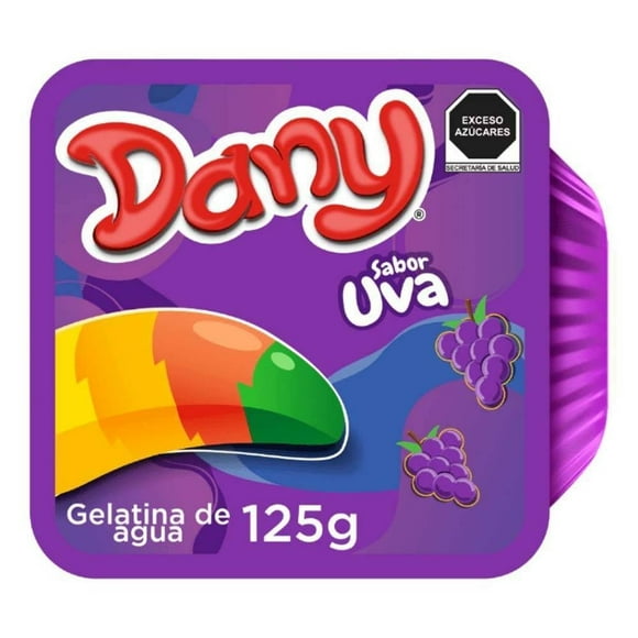 Gelatina de agua Dany   sabor uva 125 g