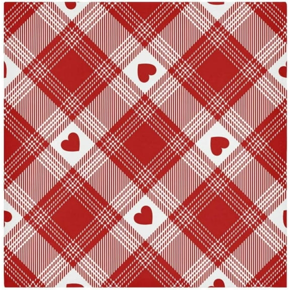 Coolnut Valentine's Day Cloth Napkins Set of 6,Reusable Washable Polyester Dinner Table Napkins for Family,Kitchen,Dining,Party Decor