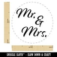 thumbnail image 2 of Mr. and Mrs. Married Couple Wedding Anniversary Self-Inking Rubber Stamp Ink Stamper - Red Ink - Medium 1 Inch, 2 of 7