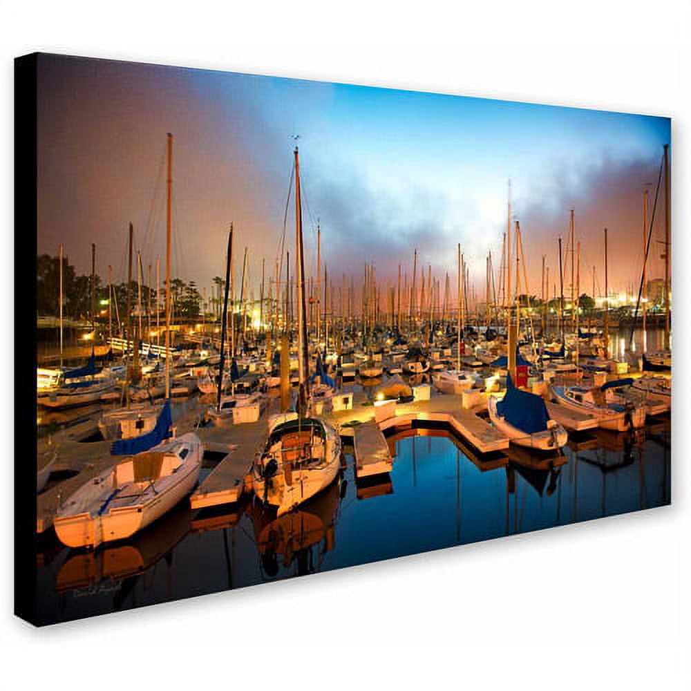 Trademark Fine Art "Marina Del Rey - Southern California" Canvas Art by David Ayash