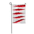 thumbnail image 1 of POGLIP Rouge Différentes Griffes Rayures Marques Énervé Rip Blessure Formes Jardin Drapeau Décoratif Drapeau Maison Bannière 12x18 Pouces, 1 of 1