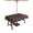 Brown, variant on Outdoor Tablecloths with Umbrella Hole & Zipper, Rustic Botanical 54x80 Inch Tablecloth Rectangle, Japanese Herb on Brown Simple Art Waterproof Table Cloth, Patio/Pool/Picnic Table Covers