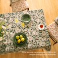 thumbnail image 4 of Mantel cuadrado de lino verde diseño ISAENNE 170x170 cm, 4 of 9