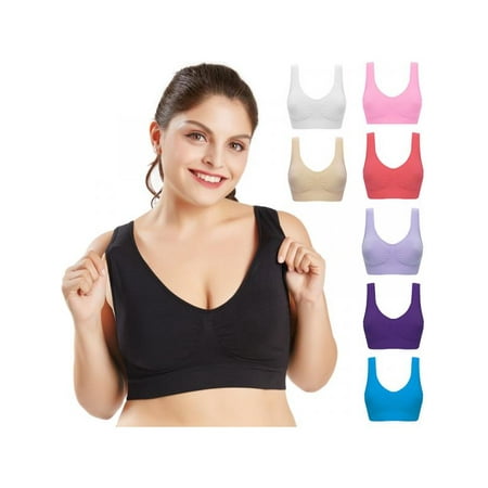 

Topumt Women Seamless Adjustable No Steel Ring Sports Underwear
