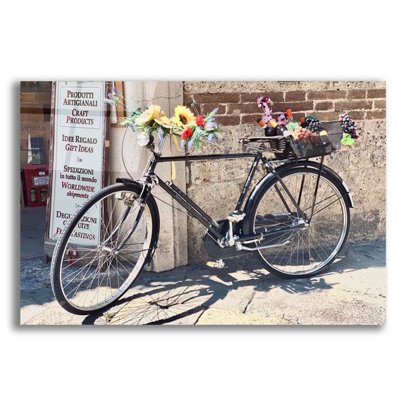Epic Art 'Artisan Bicycle Siena' by IMB, Acrylic Glass Wall Art, 16"x12"