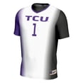 thumbnail image 2 of Unisex GameDay Greats #1 White TCU Horned Frogs  Lightweight Women's Soccer Jersey, 2 of 4