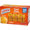 Lance Sandwich Crackers, ToastChee Cheddar, 20 Individually Wrapped