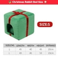 thumbnail image 2 of Christmas Rabbit Bed Large Rabbit House and Hideouts Warm Bunny Hut Cave for Rabbit Bunny Guinea Pig Chinchilla, 2 of 5