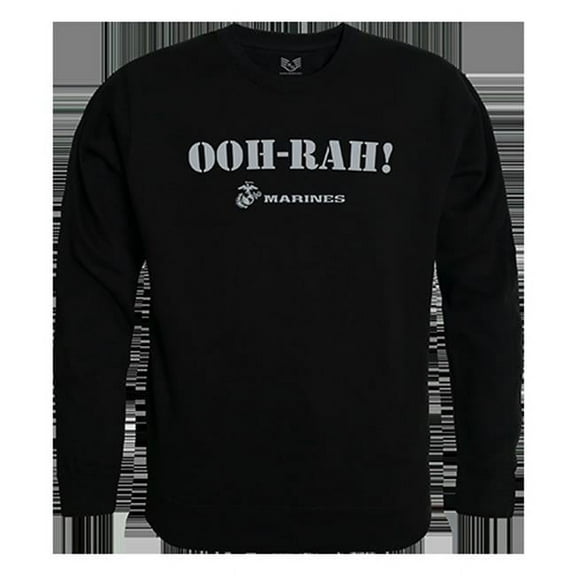 Rapid Dominance  OOH-RAH Graphic Crewneck Sweatshirt, Black - Medium