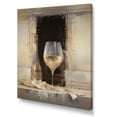 thumbnail image 2 of Designart "Legacy'S Lure Champagne And Glass II" Champagne Wall Art Living Room, 2 of 7