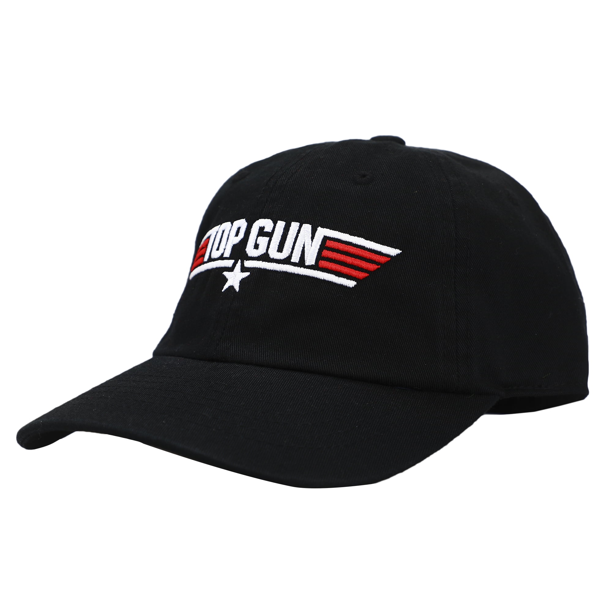 Top Gun Logo Black Snapback Hat