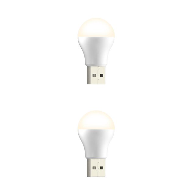Inteprter Luz USB LED Atmósfera Bombilla nocturna Iluminación interior portátil Luz cálida Type2 NO2