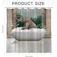 thumbnail image 6 of Funny Elephant Shower Curtain for Bathroom, Palace Animal Cute Elephant Bath Waterproof Home Bathtubs Curtain Decor Durable Fabric with 12 Hooks, 72x72 inches, 6 of 6