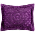 thumbnail image 4 of Better Trends 2 Piece Twin Bedspread Set 100% Cotton Chenille Tufted Medallion Pattern Soft & Luxurious Feel, Perfect for Gifting and All Seasons, Machine Washable (Plum) Rio Collection, 4 of 6