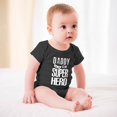 thumbnail image 3 of Daddy Is My Superhero - Baby Clothes - Funny Newborn Bodysuit Outfits for Boys And Girls Black-style 12months, 3 of 7