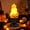C, variant on 3 Stacked Halloween Pumpkin Lanterns Light Decor, Jack O Lantern Classic Plastic Vintage Pumpkin for Indoor Outdoor Festival Party Decoration