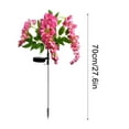 thumbnail image 3 of xaoyunyn Solar Wisteria Lamp-LED Light-Controlled Simulation Flower Arrangement,Energy-Efficient and Weatherproof,Ideal for Outdoor Garden and Courtyard Decoration,Pink, 3 of 4