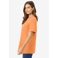 thumbnail image 3 of Woman Within Plus Size Perfect Short-Sleeve Crewneck Tee, 3 of 5