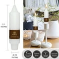 thumbnail image 5 of XINAOBAOLUO 4-Pack Snowman Design Christmas Candles, Holiday Taper Candles for Home Decor and Gifts, 5 of 5
