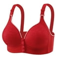 thumbnail image 1 of Front Closure Bras Womens Push Up Tshirt Bra No Underwire Full Coverage Wireless Bras Soft Supportive Everyday Bra Bralettes, 1 of 8