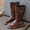 Brown, variant on Bnwani Girls Winter Boots PU Leather Bow Princess Boots 3-9 Years