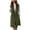 Army Green, variant on Plus Size Waistcoats for Women Fall Trendy Lapel Sleeveless Button Down Long Vest